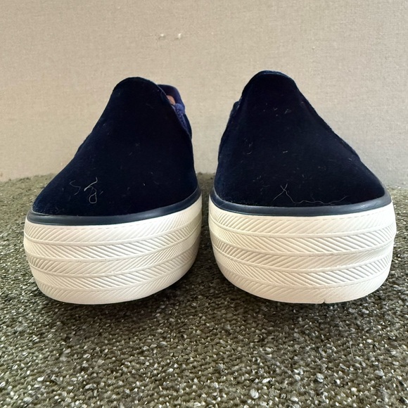 NWOT Keds Ortholite Double Decker Navy Velvet Slip On Size 7.5 - Picture 6 of 7